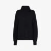 Whistles Oversized Roll-neck Rib-knit Jumper -Reisi Clothing Shop R04090707 BLACK M
