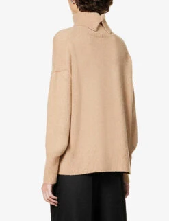Joseph Turtleneck Cashmere-blend Knitted Jumper -Reisi Clothing Shop R04095143 LIGHTCAMEL ALT03