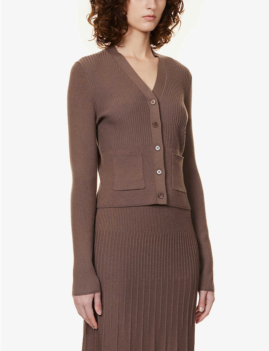 Joseph Ribbed Slim-fit Wool-blend Knitted Cardigan 5 Joseph Ribbed Slim-fit Wool-blend Knitted Cardigan - Image 3