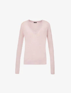 Joseph Brushed V-neck Cashmere Jumper