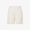 Joseph Relaxed-fit Mid-rise Silk-blend Knitted Shorts 1 Joseph Relaxed-fit Mid-rise Silk-blend Knitted Shorts -Reisi Clothing Shop R04095459 IVORY M