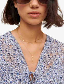 Maje Rilaneta Floral-print Chiffon Mini Dress -Reisi Clothing Shop R04101535 BLEUS ALT05