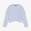 Maje Mikally Cropped Wool-blend Jumper -Reisi Clothing Shop R04101739 BLEUS M