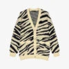 Maje Animal-pattern Oversized Knitted Cardigan -Reisi Clothing Shop R04101800 JAUNESORANGES M