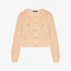 Maje Marguette Sequin-embellished Knitted Cardigan -Reisi Clothing Shop R04101919 JAUNESORANGES M