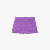 Maje Iapraia Tweed Cotton Shorts -Reisi Clothing Shop R04101937 VIOLETS M
