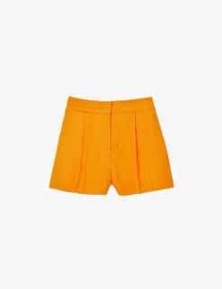 Sandro Benjamin High-rise Woven Shorts