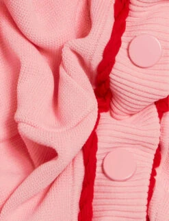 CLAUDIE PIERLOT Matressi Braided-trim Stretch-knit Cardigan -Reisi Clothing Shop R04103303 DIVERS ALT04