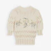 CLAUDIE PIERLOT Meliana Embroidered-motif Cotton-blend Jumper -Reisi Clothing Shop R04103424 NATURELS M