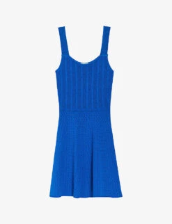 CLAUDIE PIERLOT Embroidered Sleeveless Woven Mini Dress