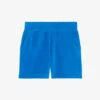 CLAUDIE PIERLOT Logo-embroidered Cotton-blend Shorts -Reisi Clothing Shop R04103540 BLEUS M