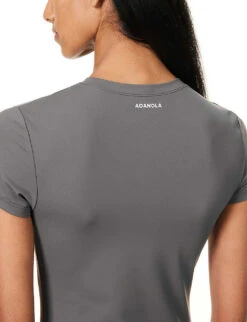 Fitted Logo-print Stretch-woven T-shirt -Reisi Clothing Shop R04104651 DARKGREY ALT04