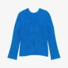Maje Madinio Ribbed Cashmere Jumper 1 Maje Madinio Ribbed Cashmere Jumper -Reisi Clothing Shop R04105050 BLEUS M