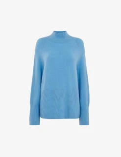 Whistles Oversized Funnel-neck Stretch-knit Jumper