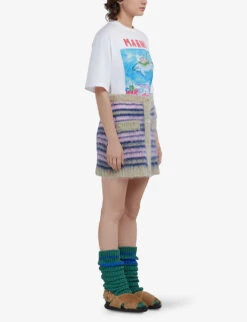 Marni Graphic-print Cotton-jersey T-shirt -Reisi Clothing Shop R04110608 LILYWHITE ALT01