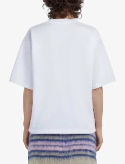 Marni Graphic-print Cotton-jersey T-shirt -Reisi Clothing Shop R04110608 LILYWHITE ALT03