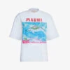Marni Graphic-print Cotton-jersey T-shirt -Reisi Clothing Shop R04110608 LILYWHITE M