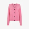 Whistles Stella Double-pocket V-neck Stretch-knit Cardigan