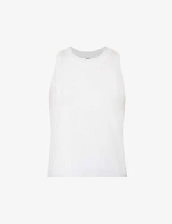 Vuori Energy Sleeveless Logo-patch Stretch-jersey Top