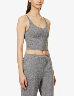 Vuori Performance Fitted Recycled Polyester-blend Top -Reisi Clothing Shop R04114831 HEATHERGREY ALT02