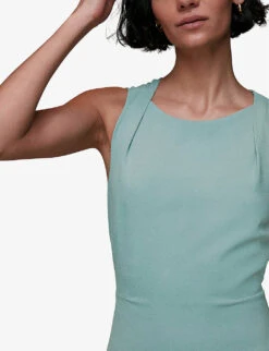 Whistles Tie Back Stretch-crepe Maxi Dress -Reisi Clothing Shop R04118636 ALT04