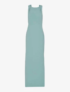 Whistles Tie Back Stretch-crepe Maxi Dress