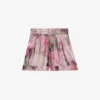 Ted Baker Floral-print Tailored High-rise Woven Shorts -Reisi Clothing Shop R04122510 CORAL M