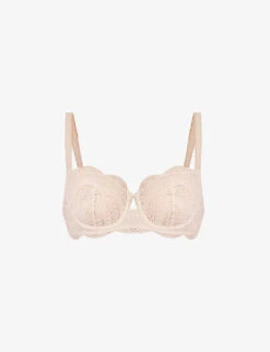 Simone Perele Karma Scallop-trim Stretch-lace Half-cup Bra