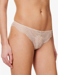Simone Perele Karma Scallop-trim Stretch-lace Briefs -Reisi Clothing Shop R04124827 739PEAUROSEE ALT02
