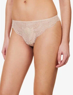 Simone Perele Karma Scallop-trim Stretch-lace Briefs -Reisi Clothing Shop R04124827 739PEAUROSEE ALT04