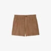 Zadig & Voltaire Paxi Crinkled Suede-leather Shorts -Reisi Clothing Shop R04125249 COGNAC M