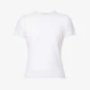 GOOD AMERICAN Baby Round-neck Stretch-cotton T-shirt -Reisi Clothing Shop R04125914 WHITE001 M