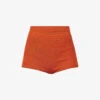 Rosemary High-rise Knitted Shorts -Reisi Clothing Shop R04126884 GOLDFLAME M