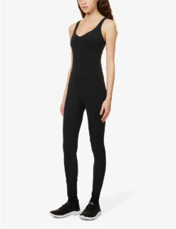Lululemon Align Slim-fit Stretch-jersey Unitard -Reisi Clothing Shop R04127292 BLACK ALT02