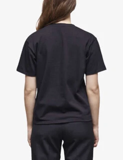 THE KOOPLES Logo-embellished Cotton T-shirt -Reisi Clothing Shop R04127675 BLA01 ALT03