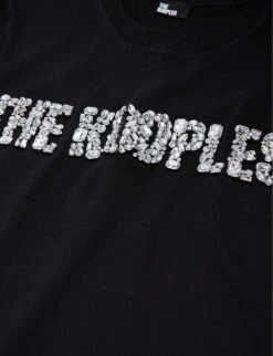 THE KOOPLES Logo-embellished Cotton T-shirt -Reisi Clothing Shop R04127675 BLA01 ALT04