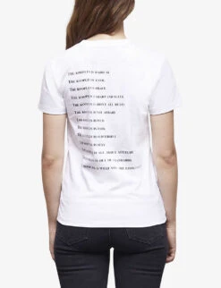 THE KOOPLES Logo-print Cotton T-shirt -Reisi Clothing Shop R04127682 WHI01 ALT03