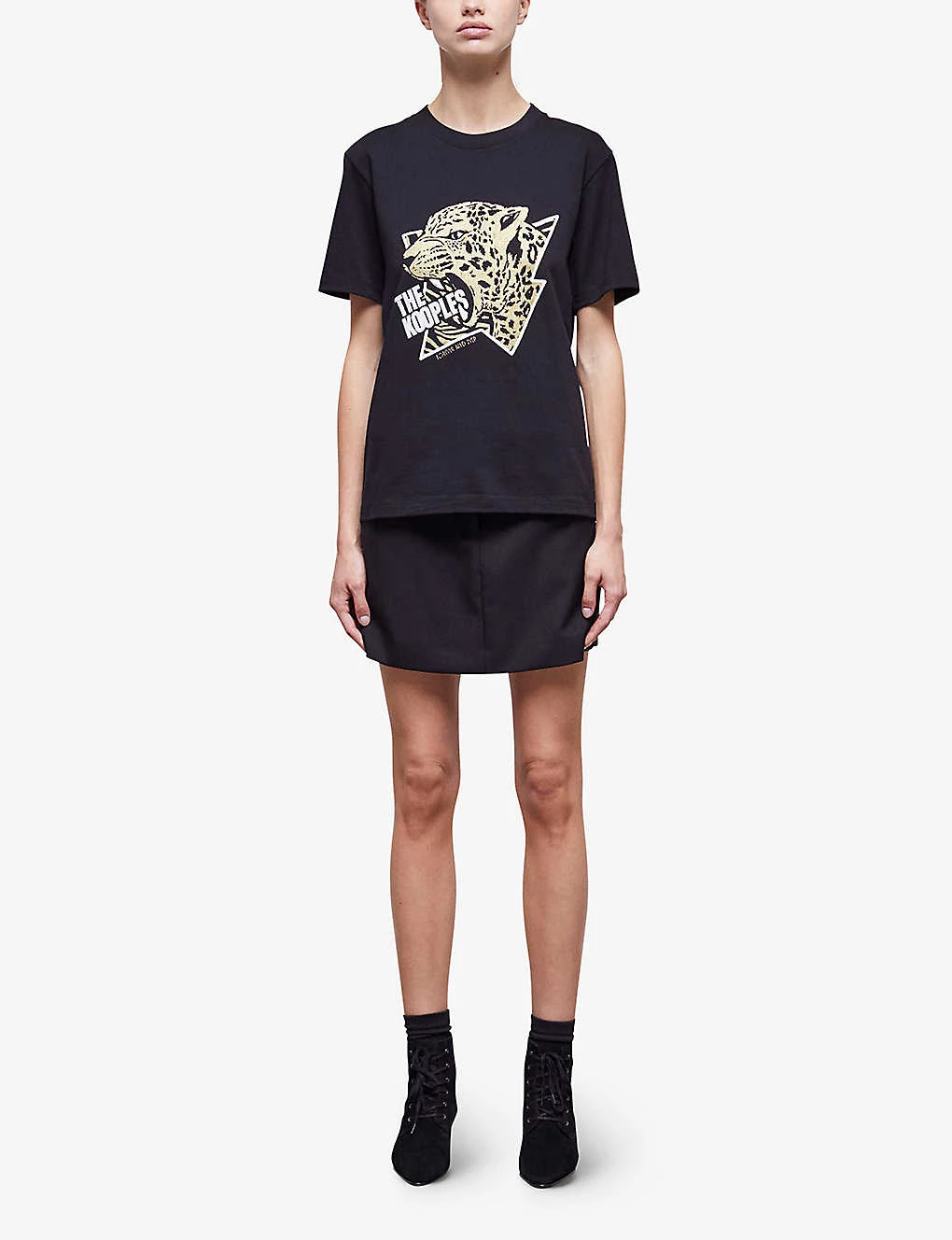 THE KOOPLES Graphic-print Relaxed-fit Cotton T-shirt 4 THE KOOPLES Graphic-print Relaxed-fit Cotton T-shirt - Image 2