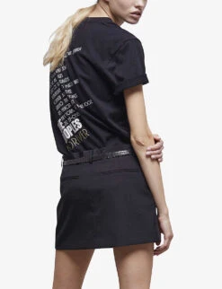 THE KOOPLES Graphic-print Relaxed-fit Cotton T-shirt 9 THE KOOPLES Graphic-print Relaxed-fit Cotton T-shirt -Reisi Clothing Shop R04127730 BLAD1 ALT03