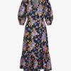 Halcyon Floral-print Wrap Organic-cotton Midi Dress -Reisi Clothing Shop R04129969 FLORALBRIGHTPRINT M
