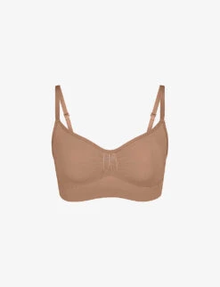 Sculpting Scoop-neck Stretch-woven Bra
