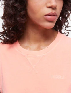 THE KOOPLES Embroidered-logo Sleeveless Cotton T-shirt -Reisi Clothing Shop R04135418 ORA57 ALT04