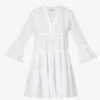 Devotion Twins Skinaria Tiered-trim Cotton Mini Dress -Reisi Clothing Shop R04136378 PONTEXWHITEPW M