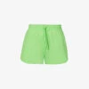 Devotion Twins Garnatis Elasticated-waistband Regular-fit Cotton Shorts -Reisi Clothing Shop R04136381 GREEN2086 M