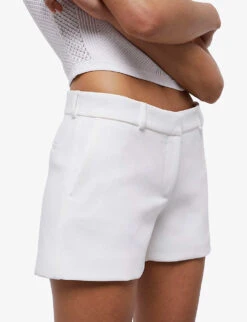 THE KOOPLES Low-rise Tailored Stretch-woven Shorts -Reisi Clothing Shop R04136828 ECR01 ALT04