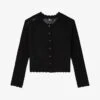 THE KOOPLES Openwork-mesh Knitted Cardigan -Reisi Clothing Shop R04137383 BLA01 M