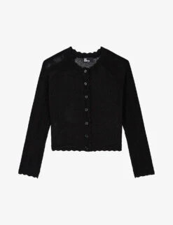 THE KOOPLES Openwork-mesh Knitted Cardigan