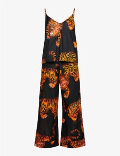Rayas Tiger-print Cotton Pyjamas