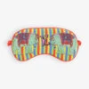 E For Elephant Patterned Silk Sleep Mask -Reisi Clothing Shop R04140686 MULTICOLOURED M