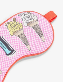 I For Icecream Patterned Silk Sleep Mask -Reisi Clothing Shop R04140690 MULTICOLOURED ALT01
